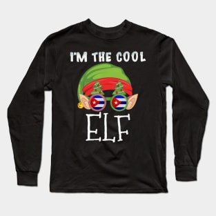 Christmas  I'm The Cool Cuban Elf - Gift for Cuban From Cuba Long Sleeve T-Shirt